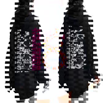 Día Internacional De La 2024 8 De Marzo Women Oversized Hoodie Back Print - Regaloses