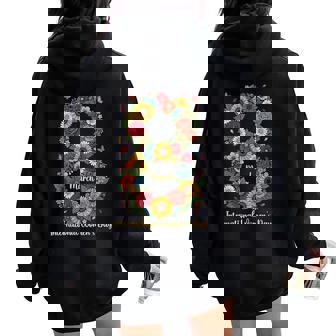 Día Internacional De La 8 De Marzo De 2026 Women Oversized Hoodie Back Print - Regaloses