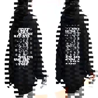 If Dirt Ain't Flyin You Ain't Tryin Dirt Bike Motocross Women Oversized Hoodie Back Print | Mazezy