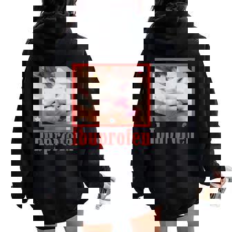 Divertido Ibuprofeno Gato Hilarante Gato Meme Es Hombres Niños Women Oversized Hoodie Back Print - Regaloses