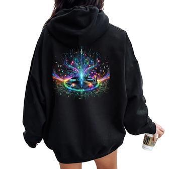 Dj Cosmos Cool Graphic S 6Xl Graphic Women Oversized Hoodie Back Print - Thegiftio UK