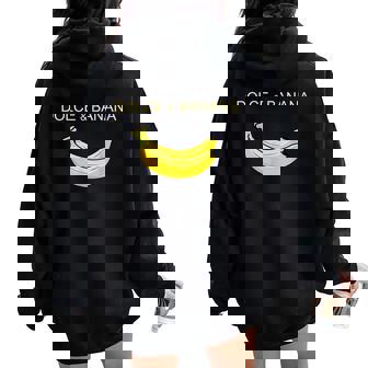 Dolce And Banana ファニーキュートグラフィックデザインバナナtシャツ レディース オーバーサイズ パーカー バックプリント - Kawaiitshirt