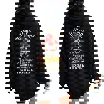 Dutch Girls Are Sunshine Mixed With A Little Hurricane Women Oversized Hoodie Back Print | Mazezy