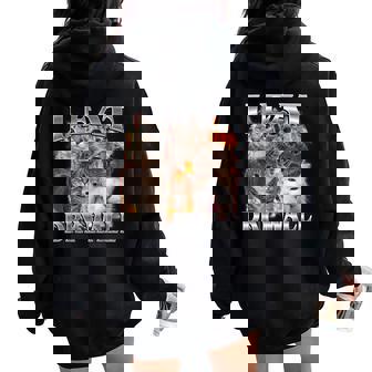 I Eat Drywall Cat Meme Bootleg Women Women Oversized Hoodie Back Print | Seseable FR