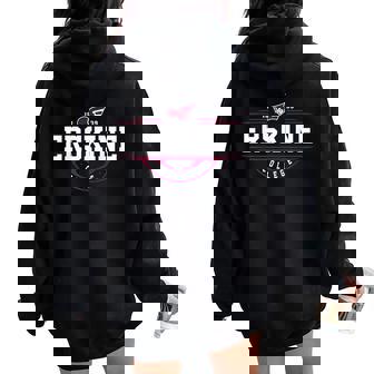 Erskine College Athletics Vintage Arch Men Women Women Oversized Hoodie Back Print - Monsterry