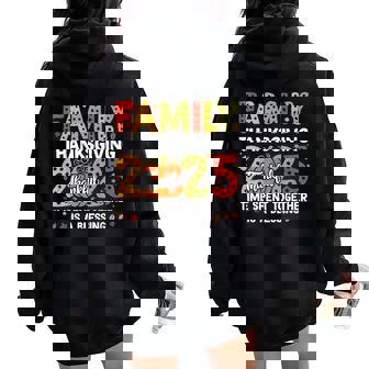 Family Thanksgiving 2025 Thanksgiving Crew Matching Fall Women Oversized Hoodie Back Print | Mazezy