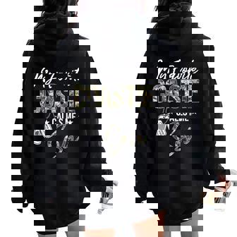 My Favorite Coastie Calls Me Son Proud US Coast Guard Son Women Oversized Hoodie Back Print | Mazezy