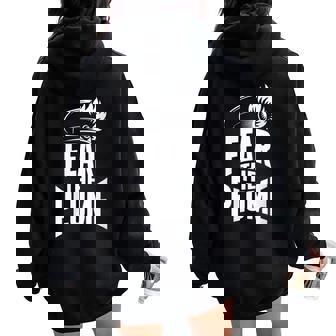 Fear The Plume Marching Band Jokes Women Oversized Hoodie Back Print | Mazezy