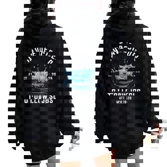 Follow Jesus Water Baptism Bible Verse Christian Baptized Women Oversized Hoodie Back Print | Seseable CA