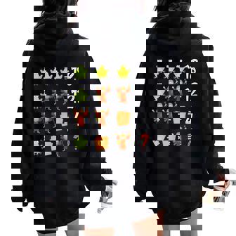 Passover Math Operations Quiz Teacher Student Seder Women Oversized Hoodie Back Print - Thegiftio