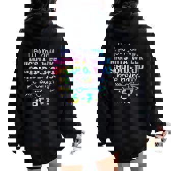 Reading 67 Teacher Six Seven Reading 6 7 Book Lover Women Oversized Hoodie Back Print | Seseable FR