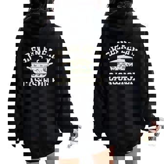 Thanksgiving Cooking Fall Dinner Green Bean Casserole Women Oversized Hoodie Back Print - Thegiftio