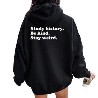 History Teacher Or Historian Women Oversized Hoodie Back Print - Thegiftio UK