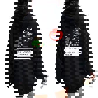 Wild Cacodemon Apareció Para Hombres Es Women Oversized Hoodie Back Print - Regaloses