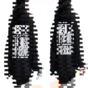 Gen X Lots Of Memories No Evidence Sarcastic Women Oversized Hoodie Back Print | Seseable FR