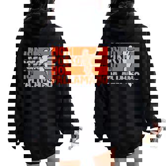 Giocatore Di Pallamano Non Posso Ho Pallamano Handball Felpa con cappuccio oversize da donna con stampa posteriore - Novitaregali