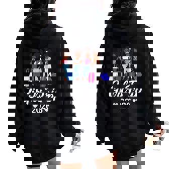 Girls Trip 2026 For Black Melanin Queen On Vacation Women Women Oversized Hoodie Back Print | Mazezy