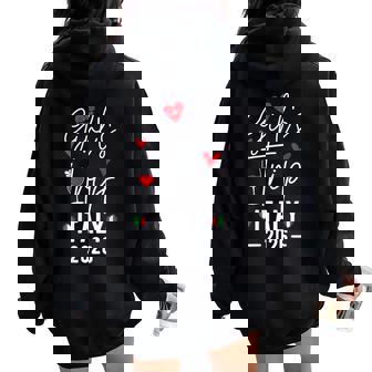 Girls Trip Italy 2026 Women's Weekend Trip Vacation Matching Women Oversized Hoodie Back Print - Thegiftio