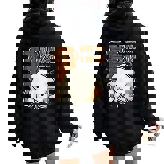 Give Me S’More Chocolate Adult Joke Marshmallow Women Oversized Hoodie Back Print | Mazezy