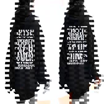 This Is The Government Our Founders Warned Us About America Women Oversized Hoodie Back Print | Mazezy