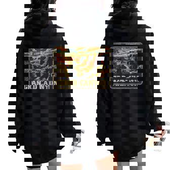 Grand Canyon US National Park Vintage Men Women Kids Retro Women Oversized Hoodie Back Print | Mazezy