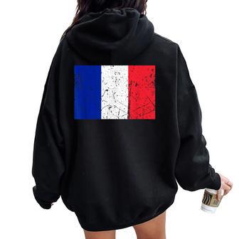 Graphique Drapeau De La France Pour Hommes S Enfants Sweat à capuche oversize pour femme avec imprimé dans le dos - Cadeauxyz