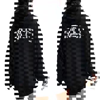 Greece NY J02 Vintage Athletic Sports Women Oversized Hoodie Back Print | Mazezy