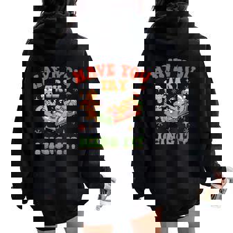 Groovy Gingerbread Have You Tried Icing It Er Nurse Women Oversized Hoodie Back Print | Seseable CA