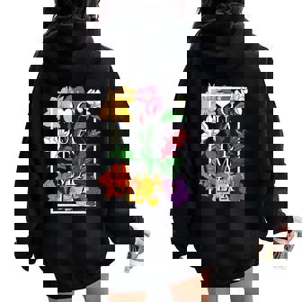 Guatemala Wildflower Pride Floral Women Oversized Hoodie Back Print | Mazezy