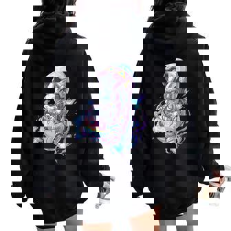 Happy Easter Day Bunnypace Egg Jeuidéo Pour Garçons Et Enfants Sweat à capuche oversize pour femme avec imprimé dans le dos - Cadeauxyz