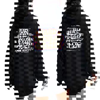 Hard Twerking Citizen Dance Humor Groovy Women Oversized Hoodie Back Print | Mazezy