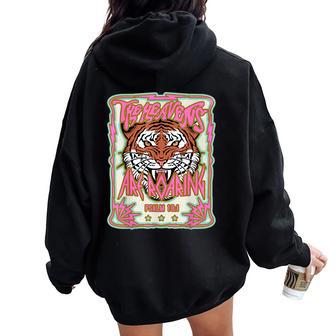The Heavens Are Roaring Christian Jesus Faith Bible Verse Women Oversized Hoodie Back Print - Thegiftio UK