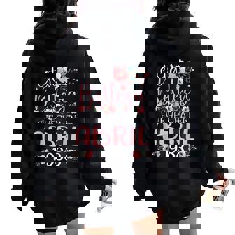 Hecha En Abril 1988 Regalo 38 Años Cumpleaños Women Oversized Hoodie Back Print - Regaloses