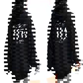 Hello Fifty Est 1976 50Th Birthday 50-Year-Old Women Oversized Hoodie Back Print - Seseable