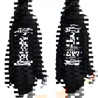 Homme Papi De Deux Petits-Filles Grand-Père De 2 Papy Double Sweat à capuche oversize pour femme avec imprimé dans le dos - Cadeauxyz