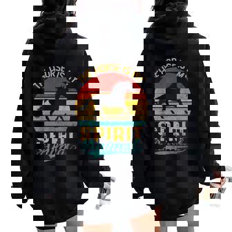 The Horse Is Mypirit アニマルシャツ entage Horse レディース オーバーサイズ パーカー バックプリント - Kawaiitshirt