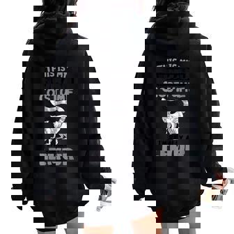 Human Costume Madagascar Animal Cute Lemur Monkey Lemur Women Oversized Hoodie Back Print | Mazezy