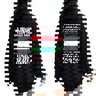 Hungary Flag Proud Elegant Hungarian Boyfriend Girlfriend Tank Top Women Oversized Hoodie Back Print | Mazezy