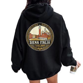 Iena Italia Recuerdo Deiaje Para Regalo Cuello Women Oversized Hoodie Back Print - Regaloses