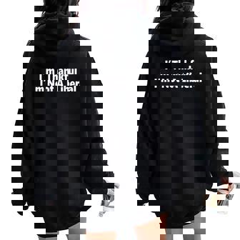 I’M Thankful I’M Not A Liberal Thanksgiving Women Women Oversized Hoodie Back Print - Thegiftio