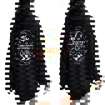 Instructional Coach Back To School Teacher Women Oversized Hoodie Back Print | Mazezy