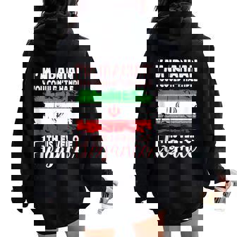 Iran Flag Proud Elegant Iranian Boyfriend Girlfriend Tank Top Women Oversized Hoodie Back Print | Mazezy