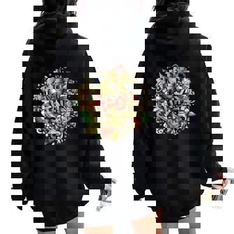 Italian Sightseeing And Italy Vacation Women Oversized Hoodie Back Print | Mazezy