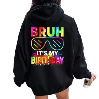 It's My Birthday Boy Girl Sunglasses Glowing Birthday Party Women Oversized Hoodie Back Print - Thegiftio