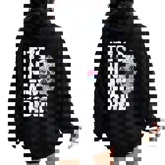 It's In My DNA South Korea Korean Flag Men Women Women Oversized Hoodie Back Print | Mazezy