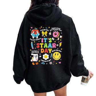 It's Staar Day You Got This Teacher Testing Day Motivational Women Oversized Hoodie Back Print - Seseable