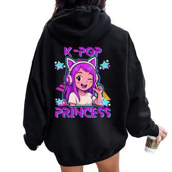 K-Pop Princess K-Pop K-Pop Pour Enfants Et Filles Sweat à capuche oversize pour femme avec imprimé dans le dos - Cadeauxyz