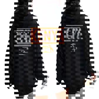 Kenya Safari Wildlife Adventure Lover Travel To Africa Women Oversized Hoodie Back Print | Mazezy