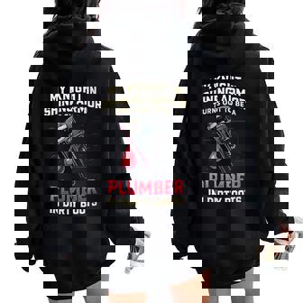 My Knight In Shining Plumber Wife Women Girlfriend Women Oversized Hoodie Back Print | Mazezy