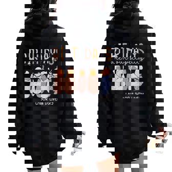 Labor And Delivery Birthdays Are Our Specialty L & D Nurse Women Oversized Hoodie Back Print - Thegiftio